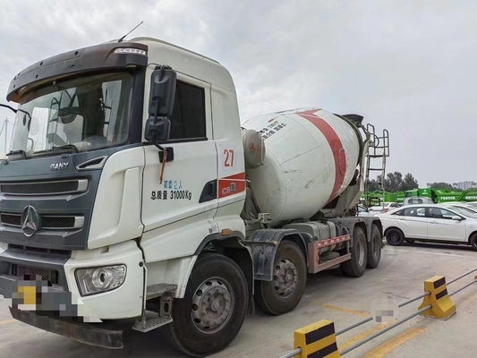 SANY 12 Cubic Truk Pengaduk Beton Bekas Dipasang SY412C-8S Dengan Mesin Hino