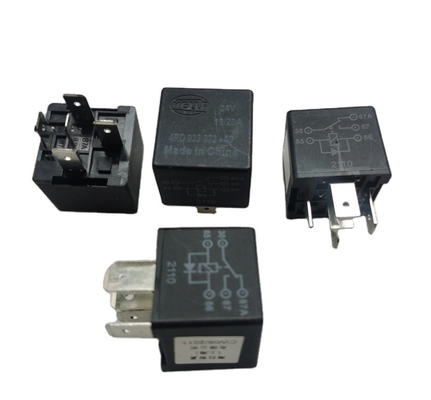 Hella Relay 4RD 933 332-09 5 PIN 24V Suku Cadang Mesin Konstruksi 10/20A Untuk SANY