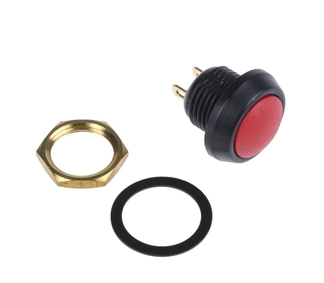 60319749 Sakelar Tombol Tekan 59-512 RS 248-8907 400mA 32V MERAH (ITW) SPST untuk SANY Reacher Stacker