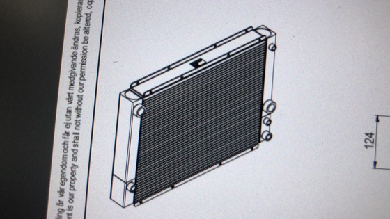 60342448 Panel Khusus untuk pendingin oli Evaporator Cooler 505414041011 Parker untuk stacker reacher SANY