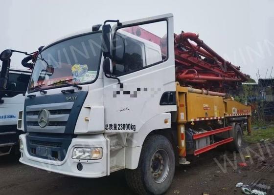 2 Axle Second Hand Pump Truck 2019 Truk Beton Bekas 37m Dengan SANY Chassis