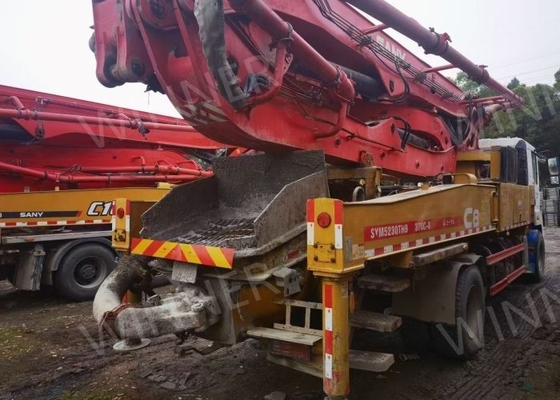2 Axle Second Hand Pump Truck 2019 Truk Beton Bekas 37m Dengan SANY Chassis