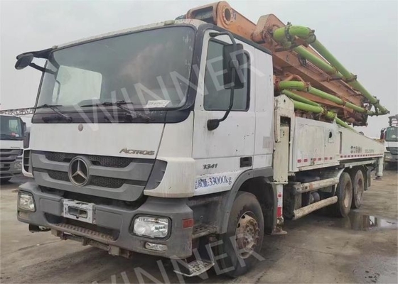 Truk Pompa Beton Bekas 2012 Dengan Boom ZLJ5339THB 47m 3 Gandar