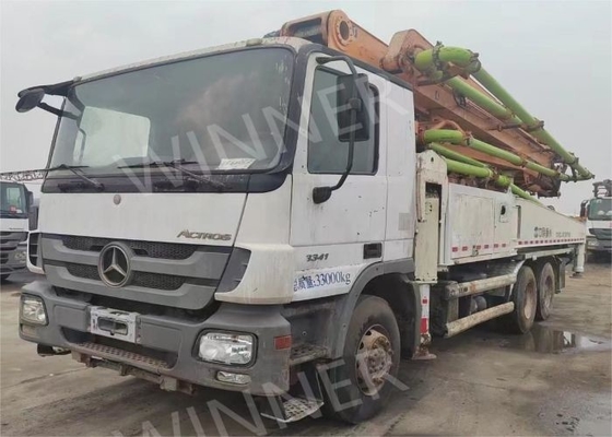 Truk Pompa Beton Bekas 2012 Dengan Boom ZLJ5339THB 47m 3 Gandar