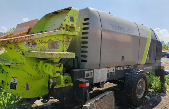 Konstruksi Menggunakan Pompa Beton Stasioner Zoomlion 82m3/H 80.18-132SU